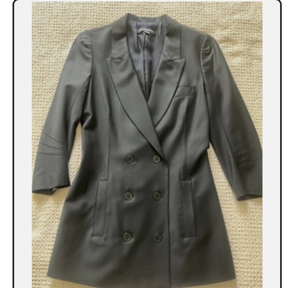Alexander Wang Black Double-Breasted Blazer Jacket